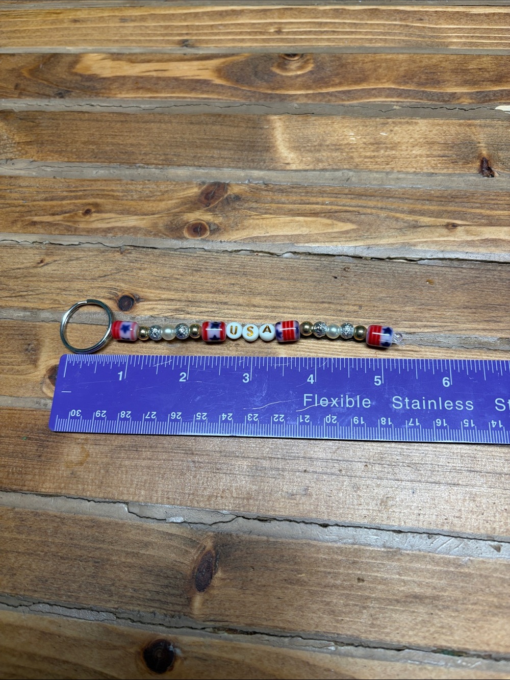 Handmade USA keychain